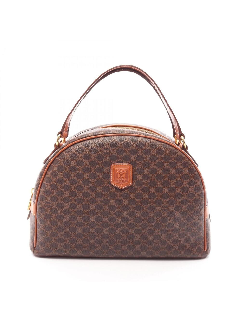 Celine Macadam Handbag Canvas Leather #278114C44B